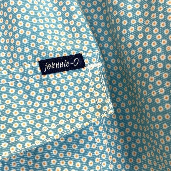 Johnnie O Mens Board Shorts Size 34 Crossbow Floral Swim Trunks Breaker Blue - Picture 3 of 6